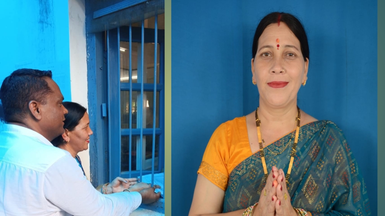नशामुक्त ग्रामसभा की संकल्पना के साथ लक्ष्मी खोलिया ने किया प्रधान पद हेतु नामांकन